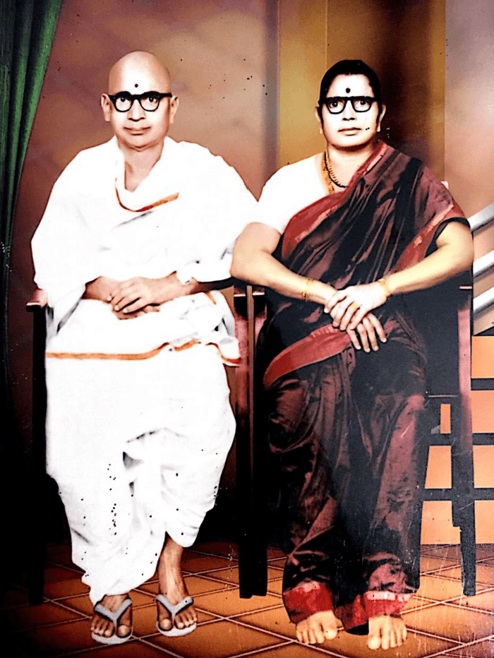 Brahmasri Kappagantula Veerabhadra Sastry garu and Smt. Rajyalakshmi garu
