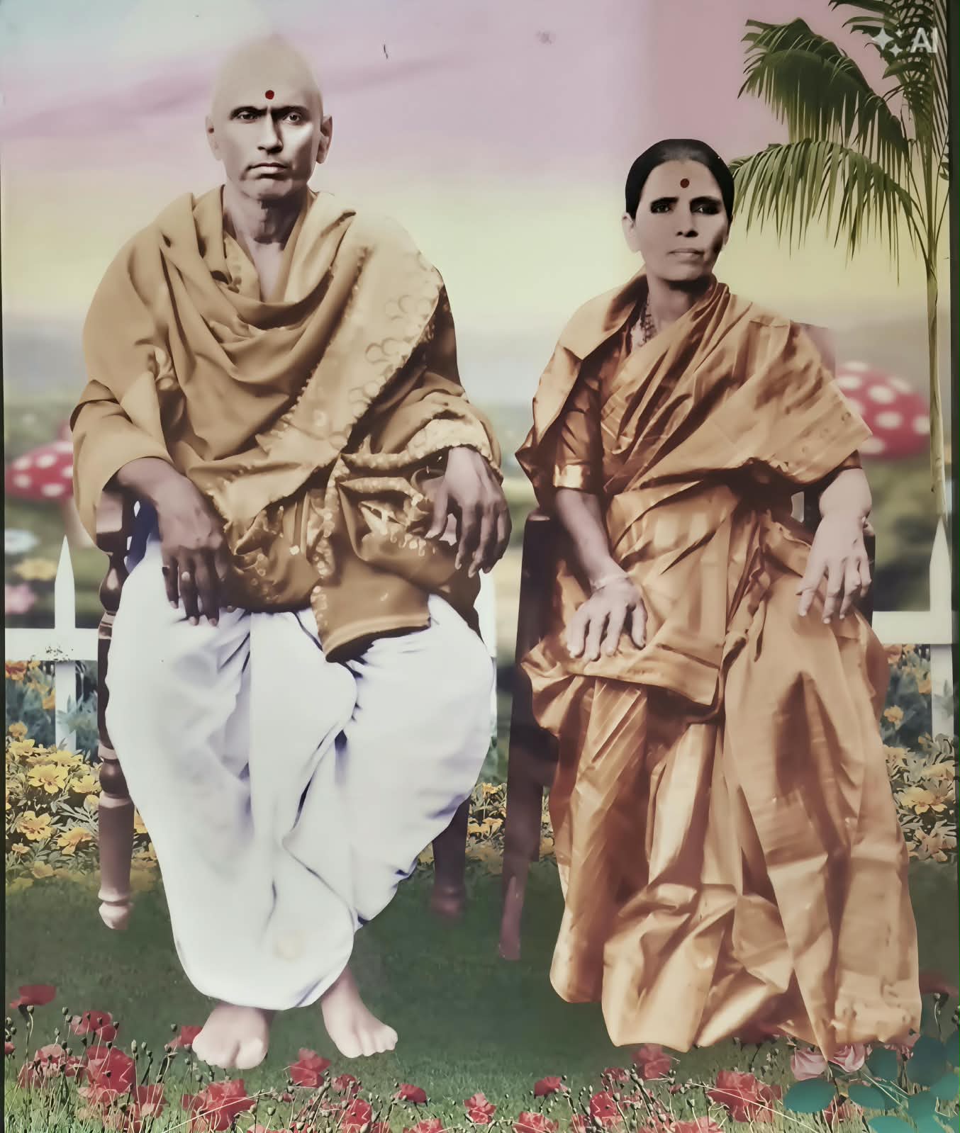 Brahmasri Kuppa Sri Anjaneya Sastry garu and Smt. Rajyalakshmi garu