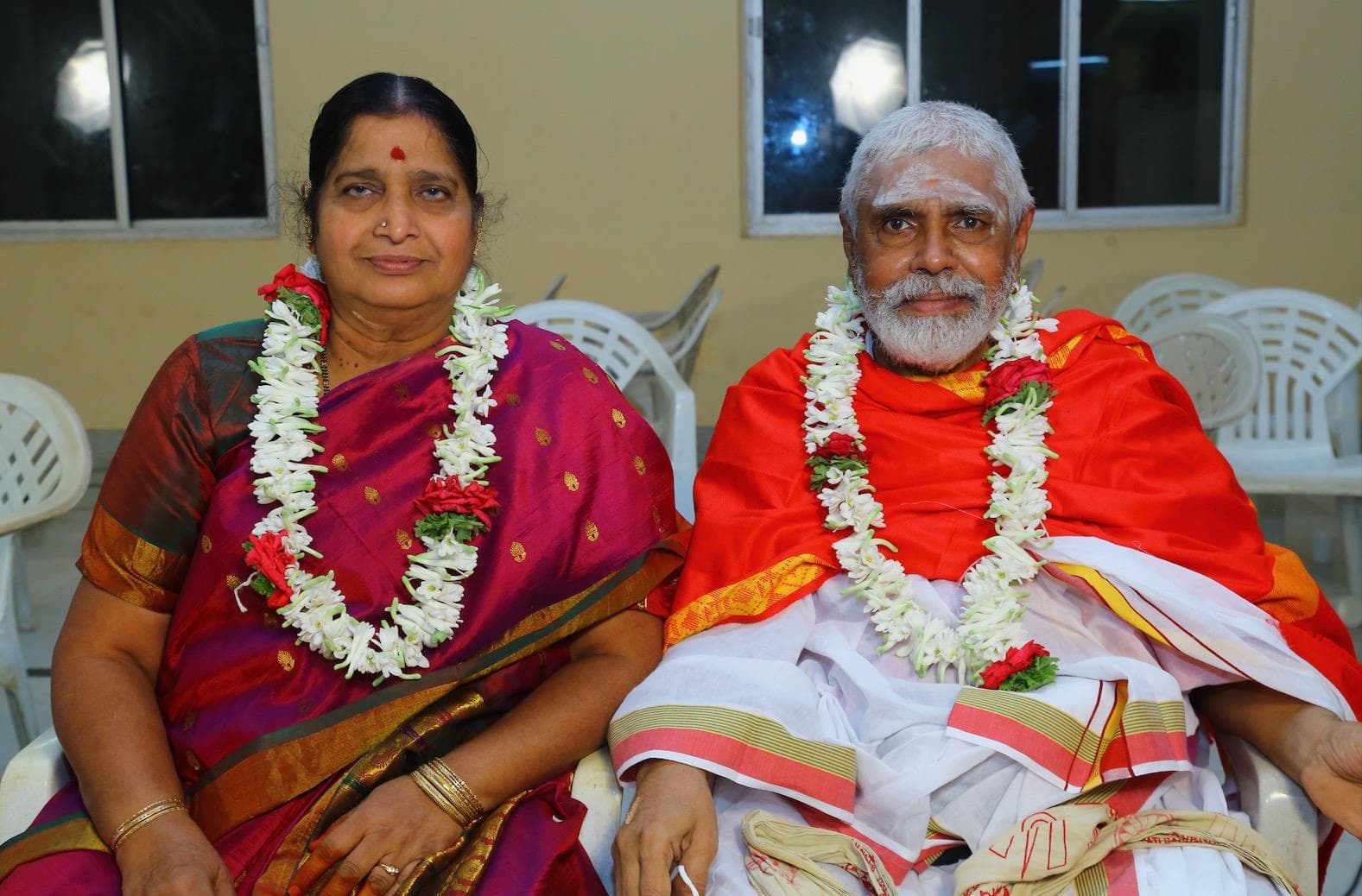 Prof. K. V. Krishna Murthy with Smt. Shanta